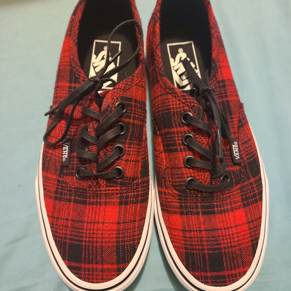 Plaid flannel Vans